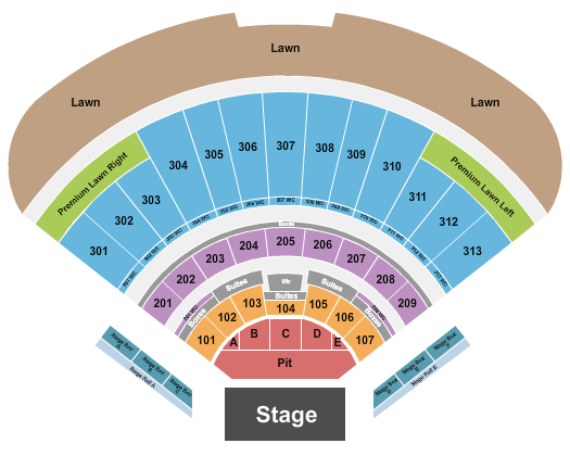 Morton Amphitheater Seating Chart: Endstage Pit