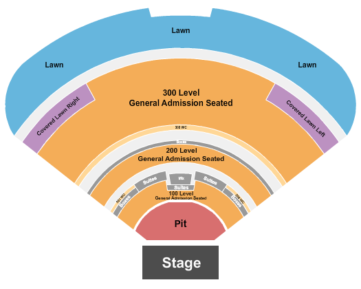 Morton Amphitheater Seating Chart: Pit & GA By Level