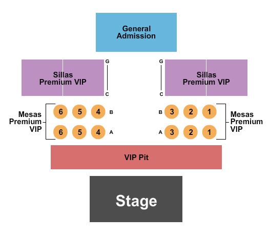 Mosaic Arena Seating Chart: Endstage