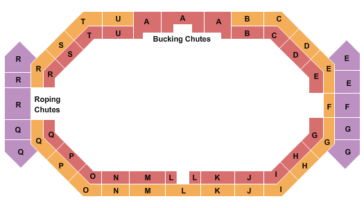 Mosaic Arena Seating Chart: Rodeo