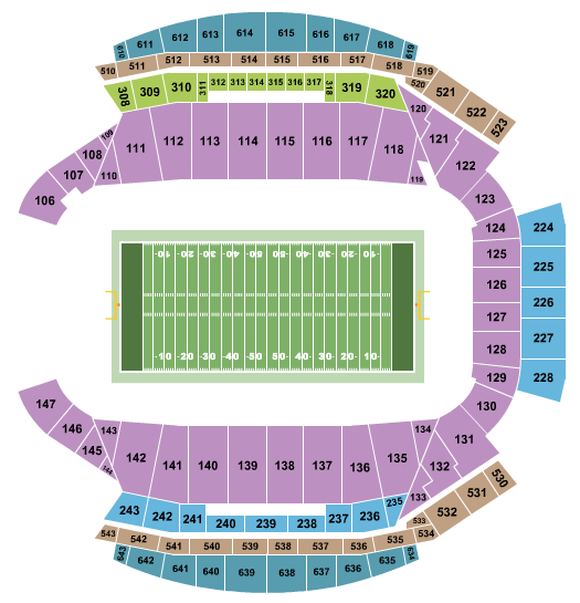 Mosaic Stadium At Taylor Field Seating Chart: Football