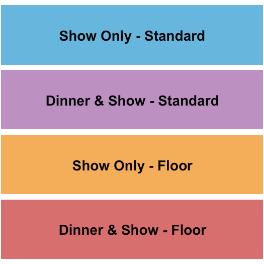 Mosley Street Melodrama Seating Chart: Dinner/Show