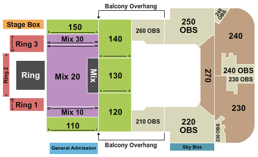Sound Board at MotorCity Casino Hotel Seating Chart: Boxing 2