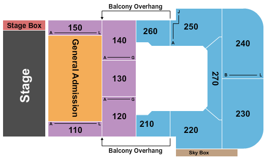 Sound Board at MotorCity Casino Hotel Seating Chart: Endstage - Partial GA Floor