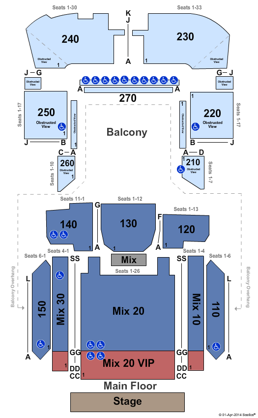 River City Casino Concert Seating Chart