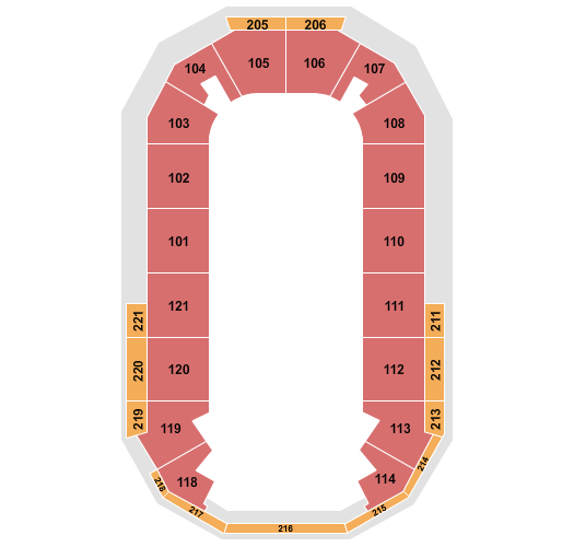 Hero Arena At Mountain America Center Seating Chart: Performance Area