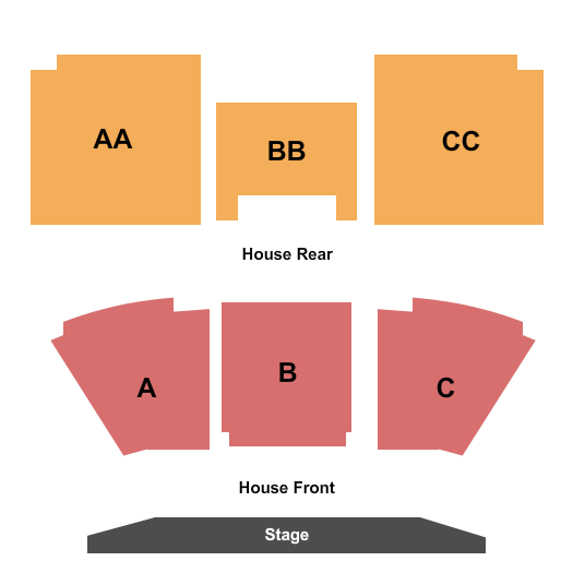 Mountain Arts Center Seating Chart: End Stage