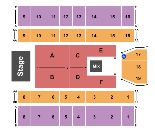 Marshall Health Network Arena Seating Chart: Crowder 2
