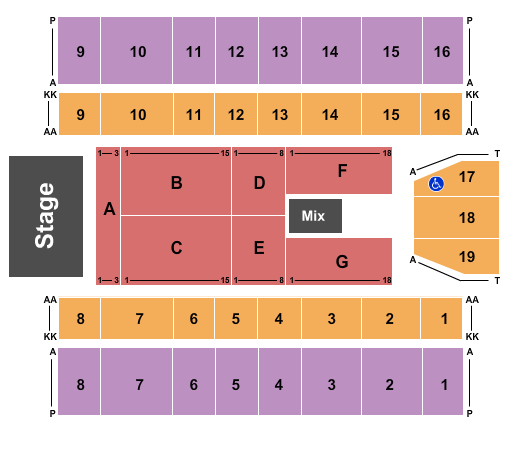 Marshall Health Network Arena Seating Chart: Endstage 6