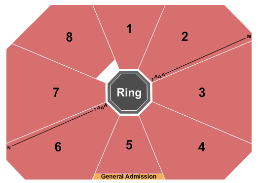 Muckleshoot Events Center Seating Chart: MMA