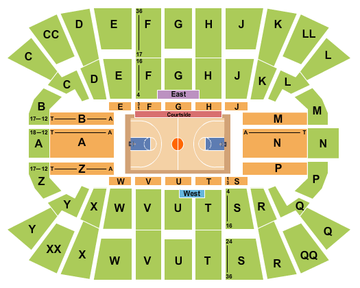 Tsongas Center Seating Chart