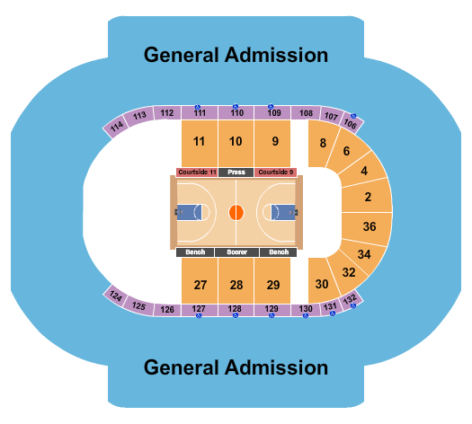 Municipal Auditorium Arena Seating Chart