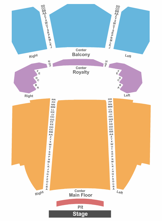 Paradise Cove Seating Chart