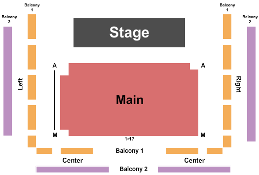 Murchison Performing Arts Center Seating Chart: Endstage