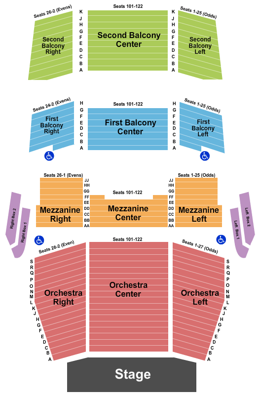 Murphy Fine Arts Center Seating Chart