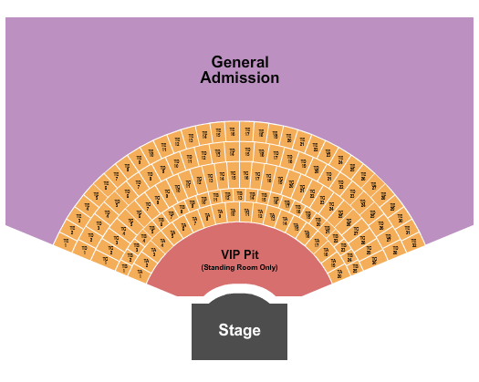 Murrieta Town Square Amphitheater Seating Chart: Endstage VIP Pit