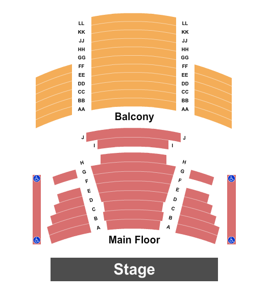 Music Box Theatre - MN Seating Chart: Endstage