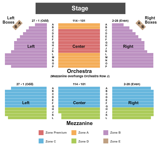Music Box Theater New York Seating Chart
