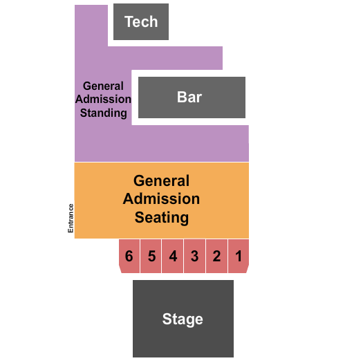 Music Farm - Charleston Seating Chart: GA Standing/Seating & Table