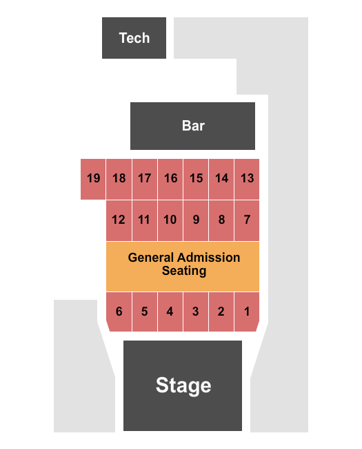 Music Farm - Charleston Seating Chart: GA & Tables