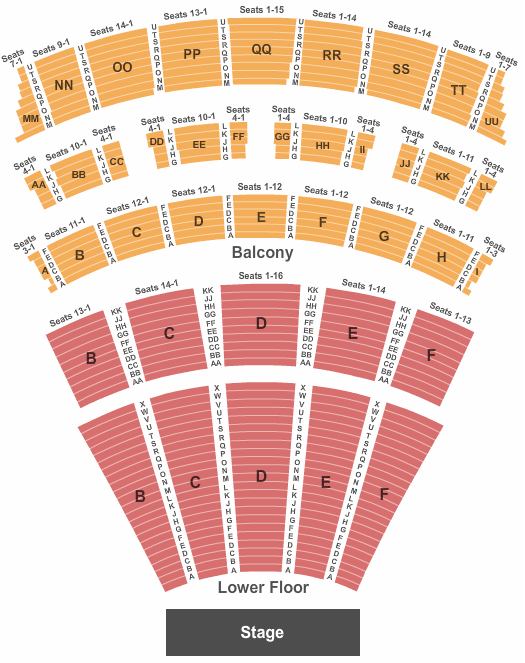 Music Hall At Fair Park Seating Chart: End Stage
