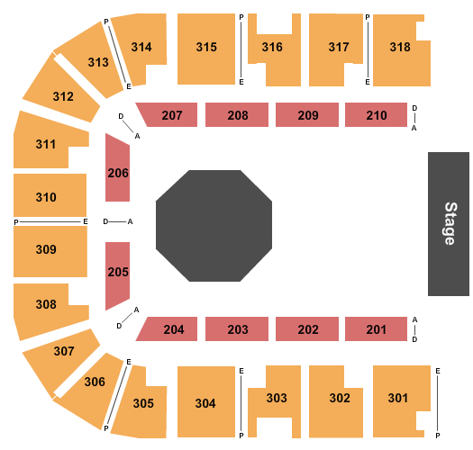 Muskogee Civic Center Seating Chart: MMA