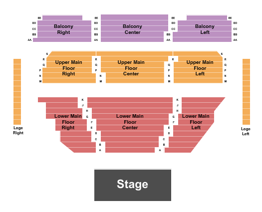 Myer Horowitz Theatre Seating Chart: Endstage - Row A Start