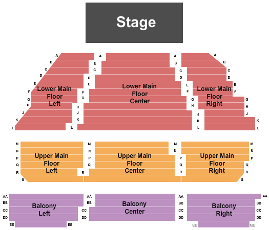 Myer Horowitz Theatre Seating Chart