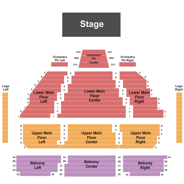 Myer Horowitz Theatre Seating Chart: Endstage 2