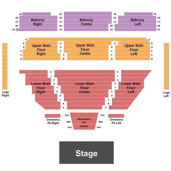Myer Horowitz Theatre Seating Chart: Endstage 3