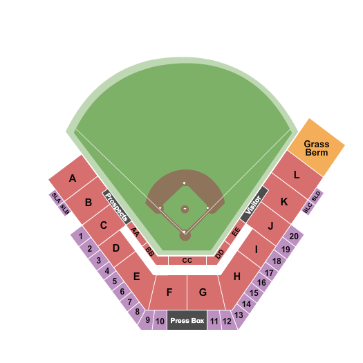 Myshak Metro Ballpark Seating Chart: Baseball