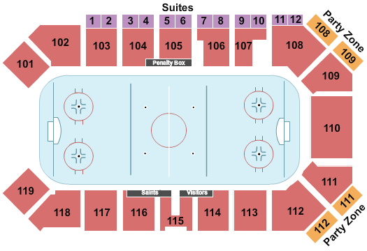 ImOn Arena Seating Chart