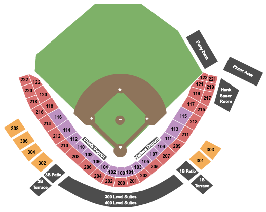 Buffalo Bisons Seating Chart Rows