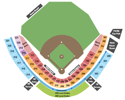 NBT Bank Stadium Seating Chart: Baseball