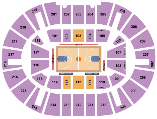 NIU Convocation Center Seating Chart: Basketball - Women