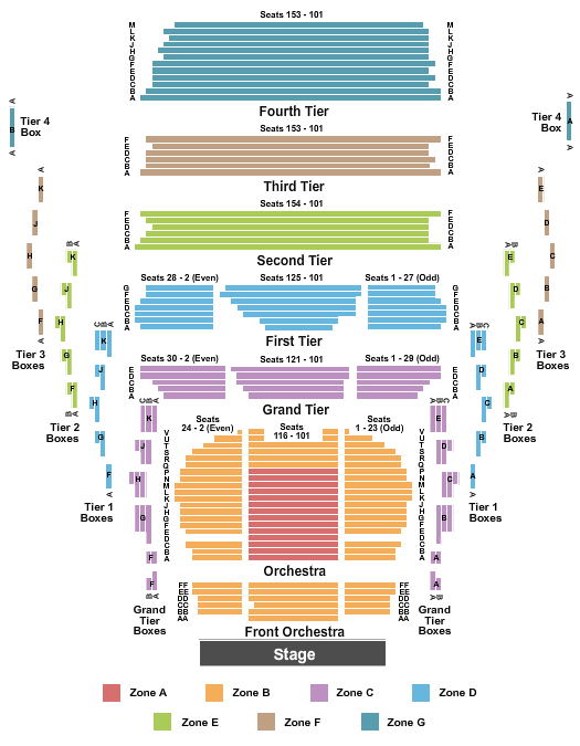 New Jersey Performing Arts Center - Prudential Hall Map
