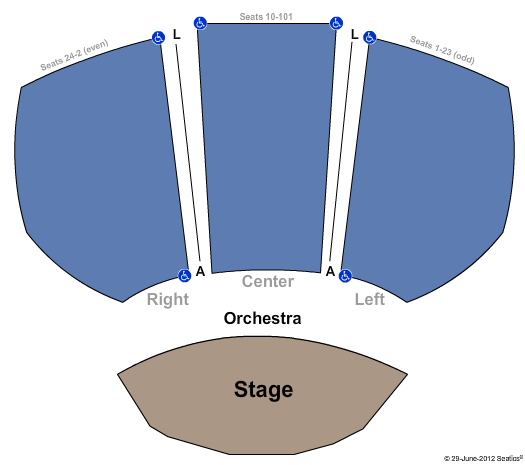 NJ State Museum Seating Chart
