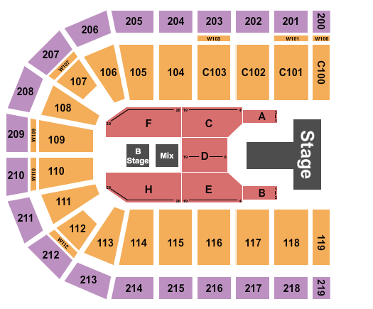 NOW Arena Seating Chart: Badshah