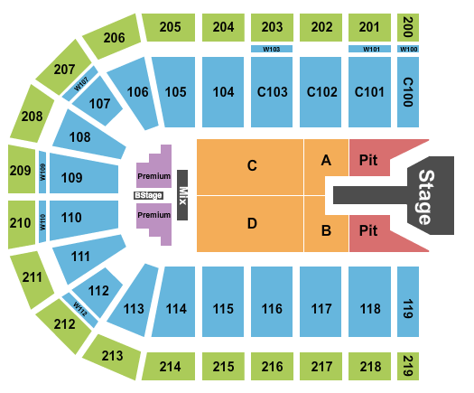 NOW Arena Seating Chart: Brandon Lake