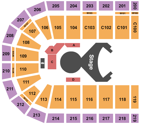 NOW Arena Seating Chart: Cirque - Ovo