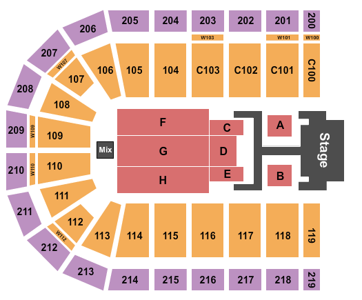 NOW Arena Seating Chart: Dude Perfect