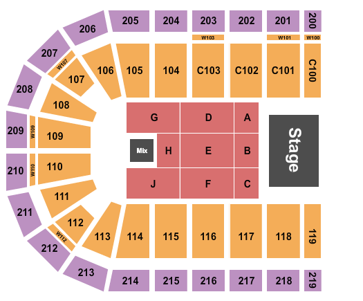 NOW Arena Seating Chart: Endstage 4