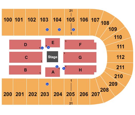 NRG Arena Seating Chart: Comedy Get Down