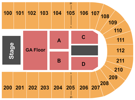 NRG Arena Seating Chart: Endstage GA Pit