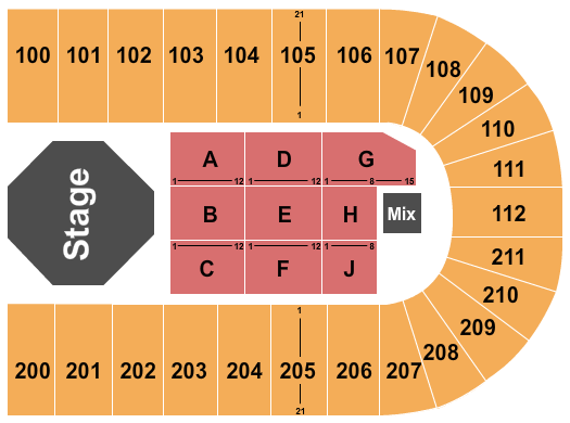 NRG Arena Seating Chart: Hum Awards