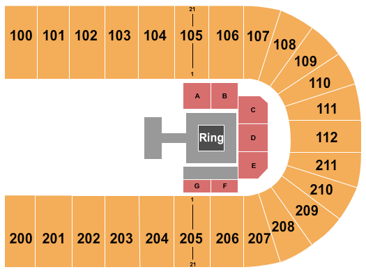NRG Arena Seating Chart: Misfits Boxing