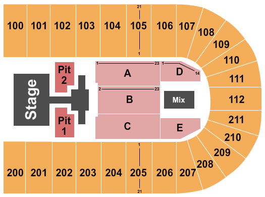NRG Arena Seating Chart: Phil Wickham