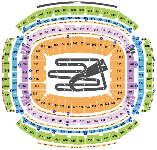 NRG Stadium Seating Chart: AMA Supercross Championship