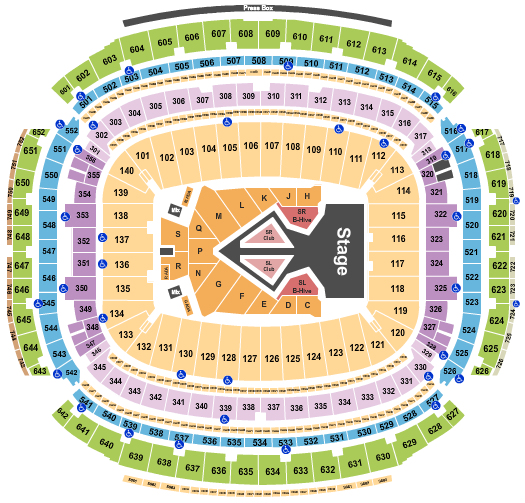 NRG Stadium Seating Chart: Beyonce