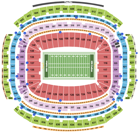 NRG Stadium Seating Chart: Football Row